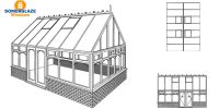 Gable Conservatory Illustration